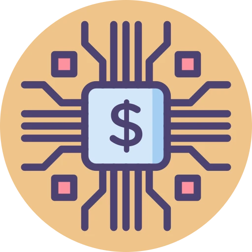 Icône de l'Intelligence Artificielle (IA) et de la Data pour la modélisation du PIC-PDP et la prise de décision.