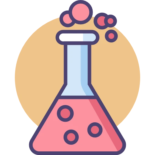 Icône de la Formulation et du Contrôle Qualité pour l'industrie chimique, agroalimentaire et bio-technologie.