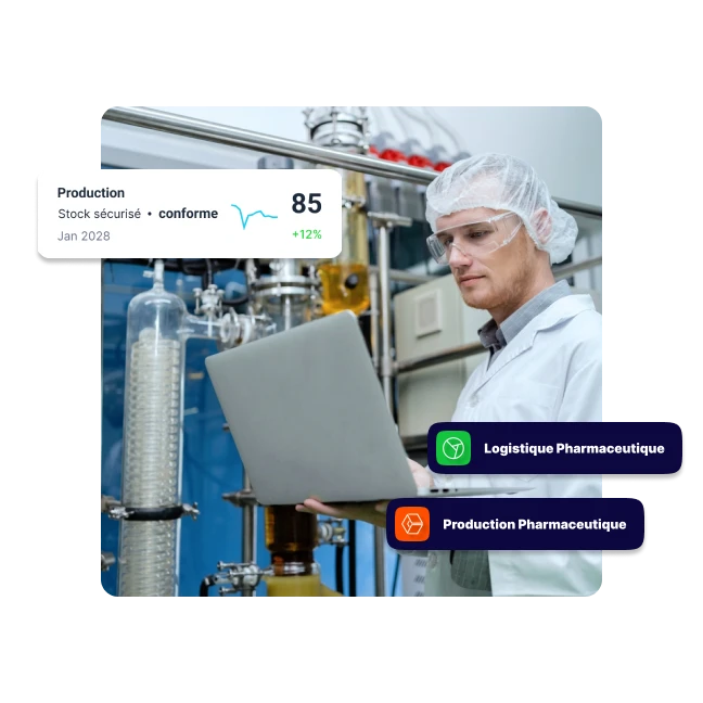 ERP Biotech & Pharmaceutique centralisant R&D, production, qualité et traçabilité — Emperia Suite